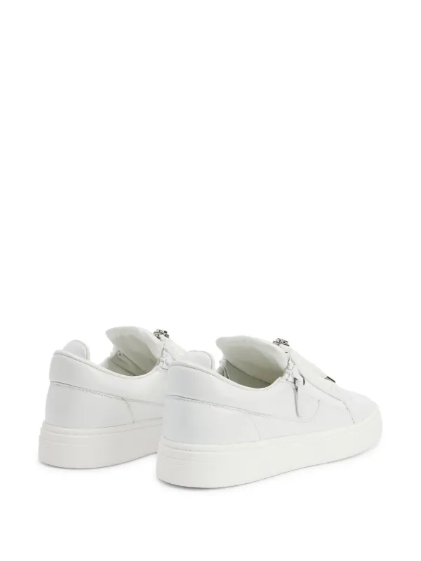 Giuseppe Zanotti Frankie Zipped low-top Sneakers | White