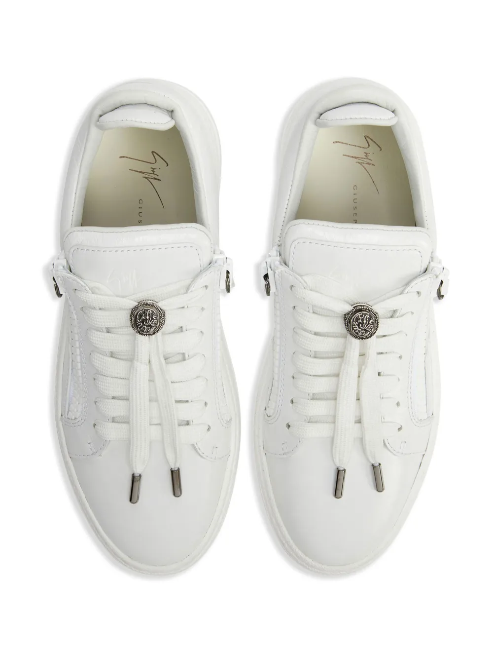 Giuseppe Zanotti GZ94 leren sneakers Wit