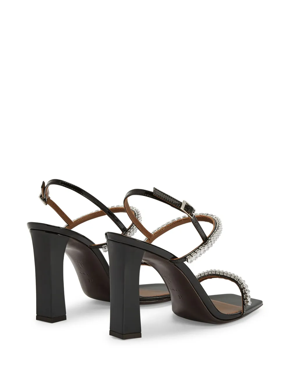 Giuseppe Zanotti 105mm Valentiine sandals Black