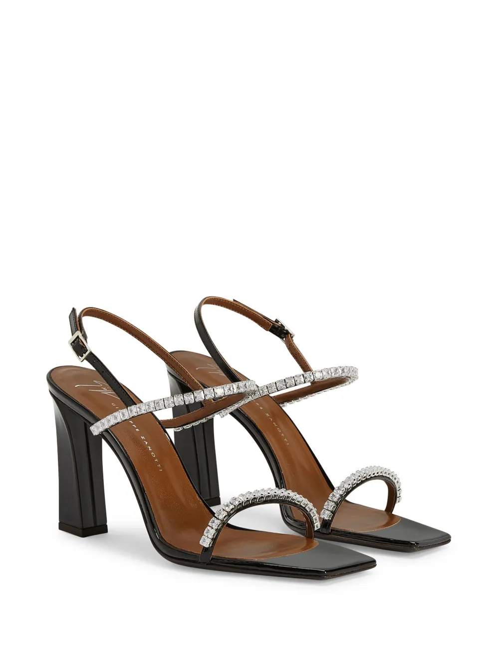 Giuseppe Zanotti 105mm Valentiine sandals Black