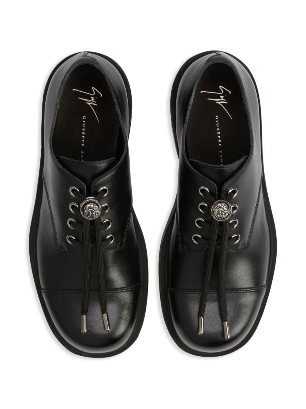 Shop Giuseppe Zanotti Lapley Leather Loafers In Black