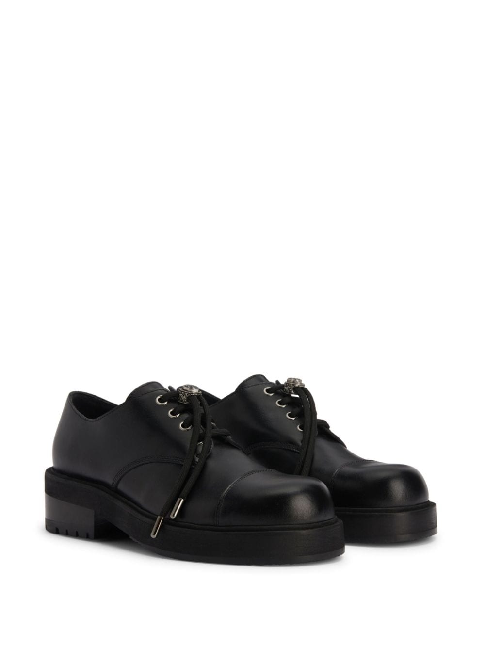 Shop Giuseppe Zanotti Lapley Leather Loafers In Black