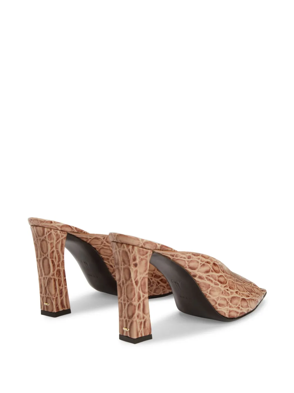 Giuseppe Zanotti Mya 90mm Leather Mules In Neutrals