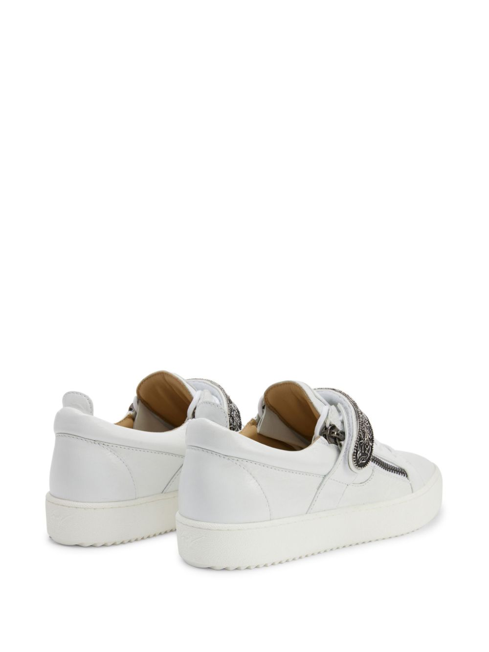 Giuseppe Zanotti Coby leren sneakers Wit