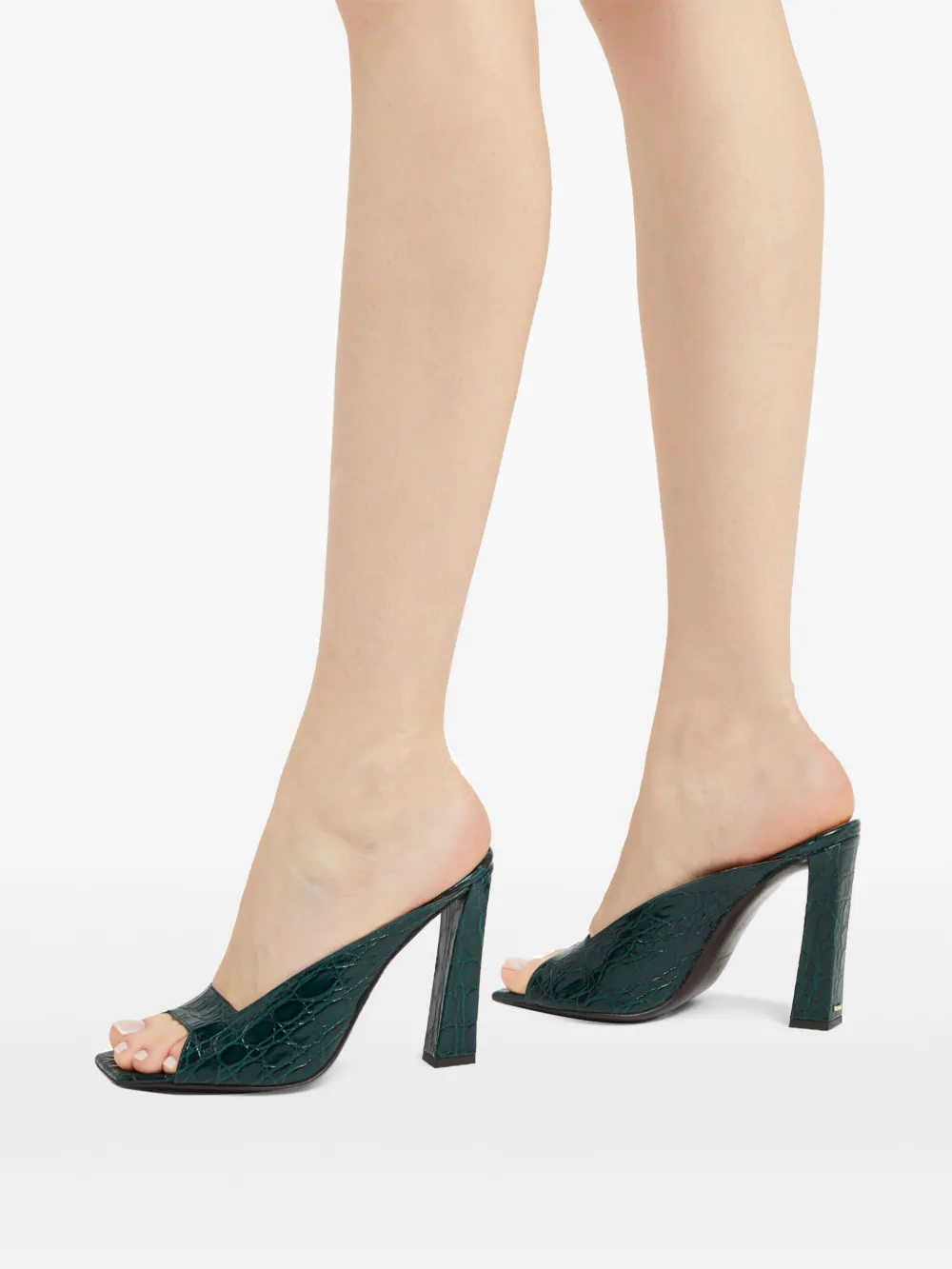 Giuseppe Zanotti GX Mya leren muiltjes Groen