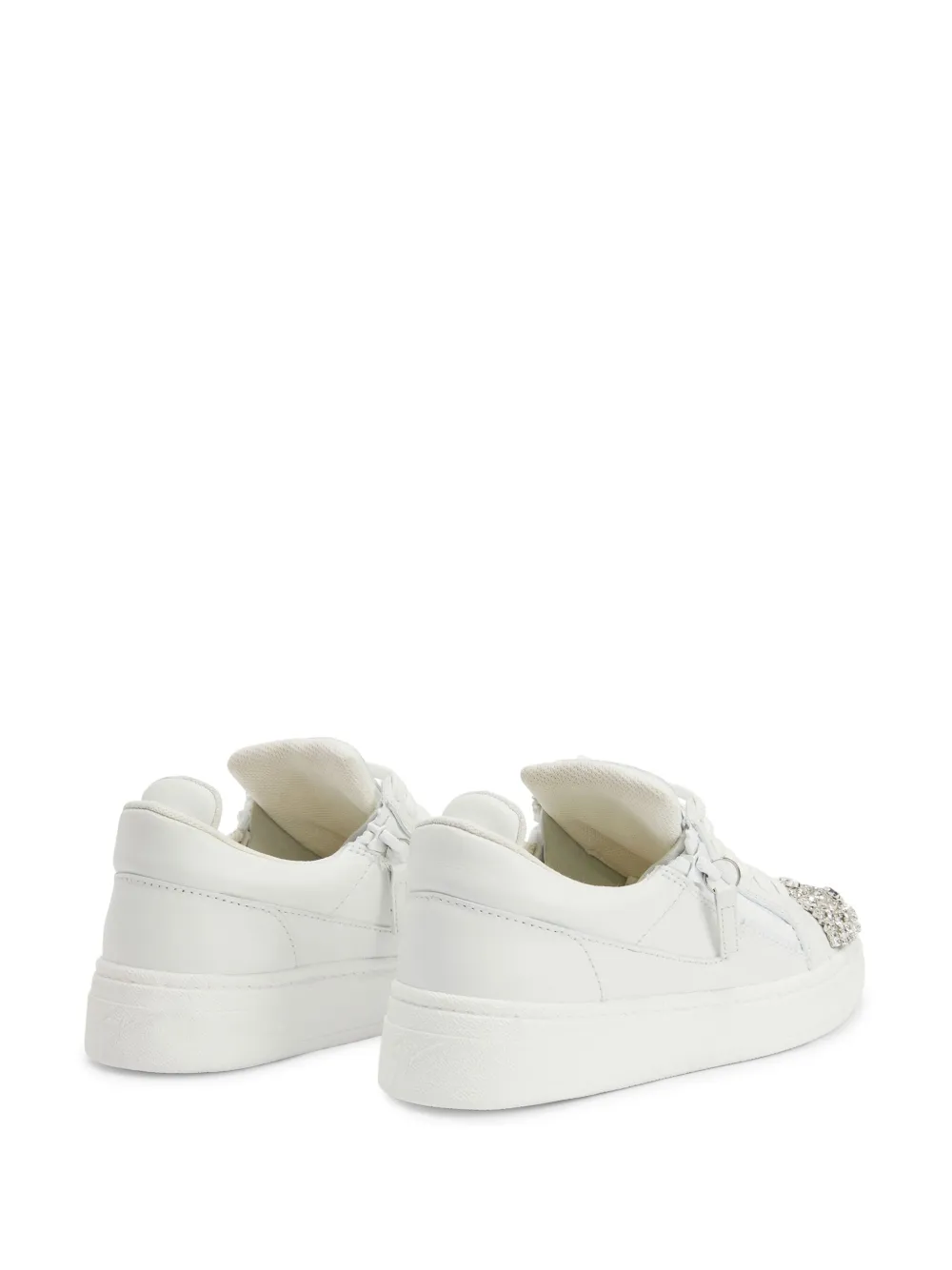Giuseppe Zanotti GZ94 sneakers verfraaid met kristallen Wit