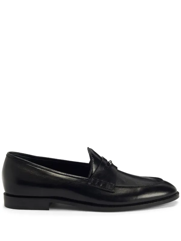 Giuseppe Zanotti Archiel レザーローファー | ブラック | FARFETCH JP