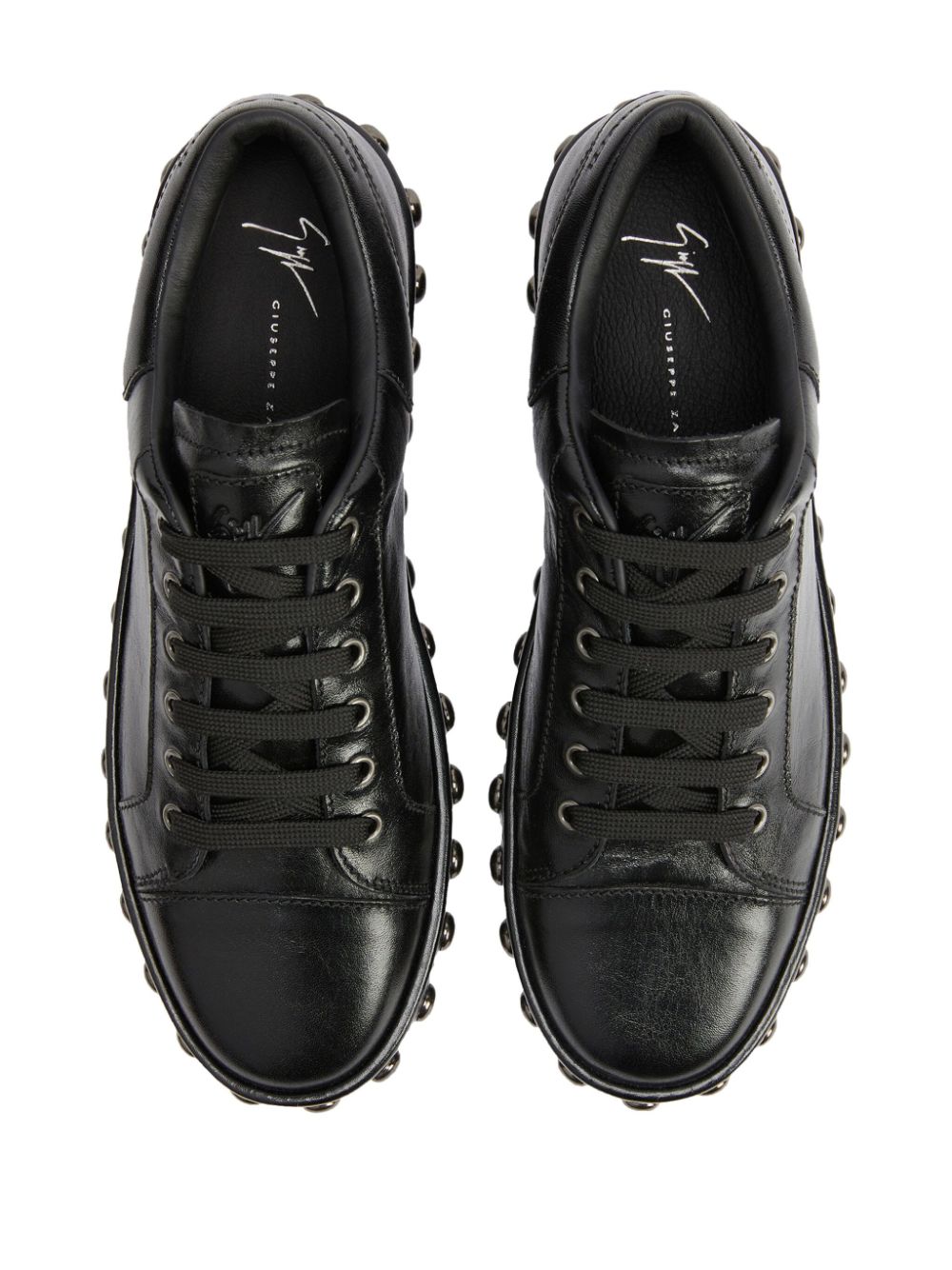 Giuseppe Zanotti City leren sneakers Zwart