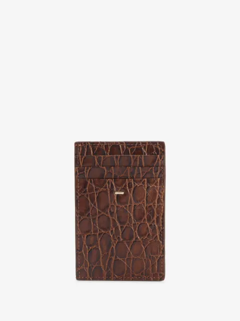 Giuseppe Zanotti Albert 2.0 crocodile-print leather card holder