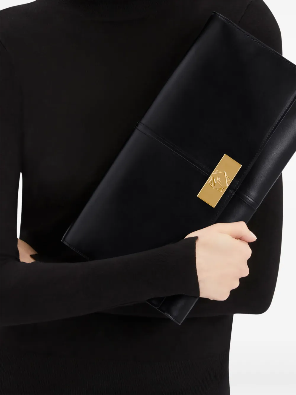 Giuseppe Zanotti Montserrat Glam clutch - Zwart