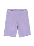 MC2 Saint Barth Kids Kira lurex-detailed shorts - Purple