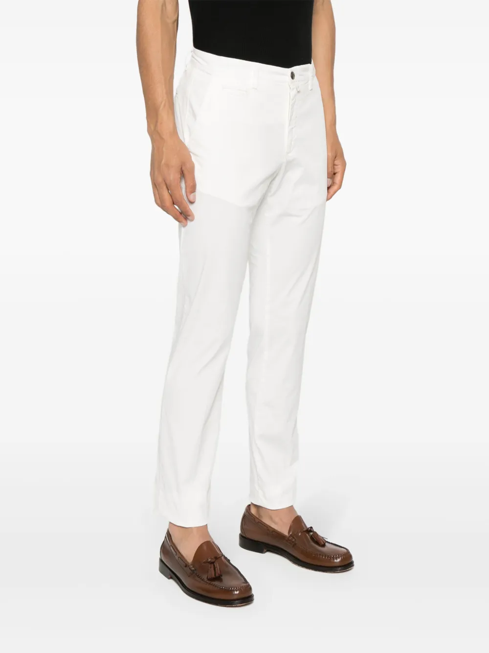 Shop Briglia 1949 Slim-fit Trousers In Neutrals