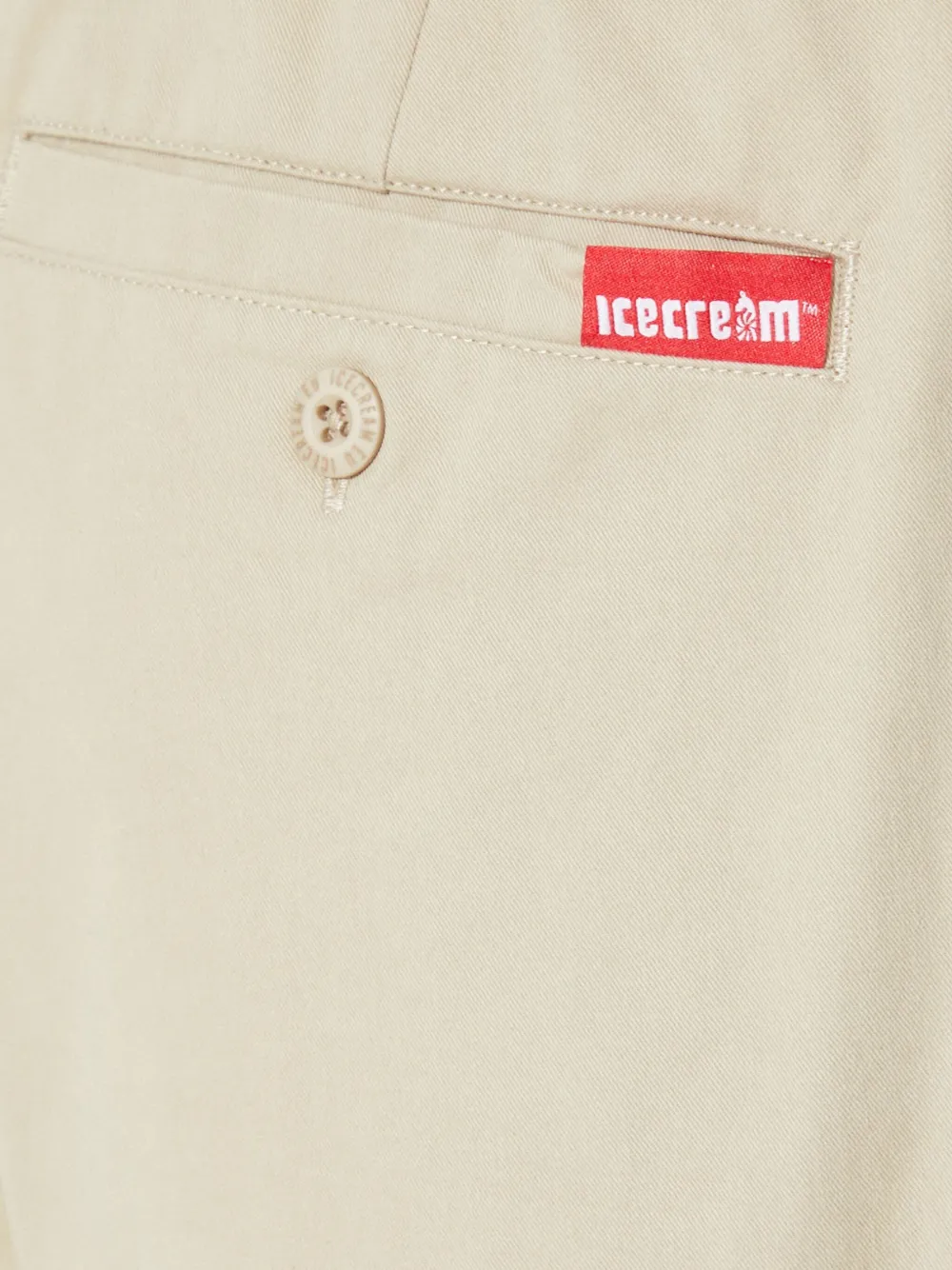 ICECREAM Broek met toelopende pijpen Beige