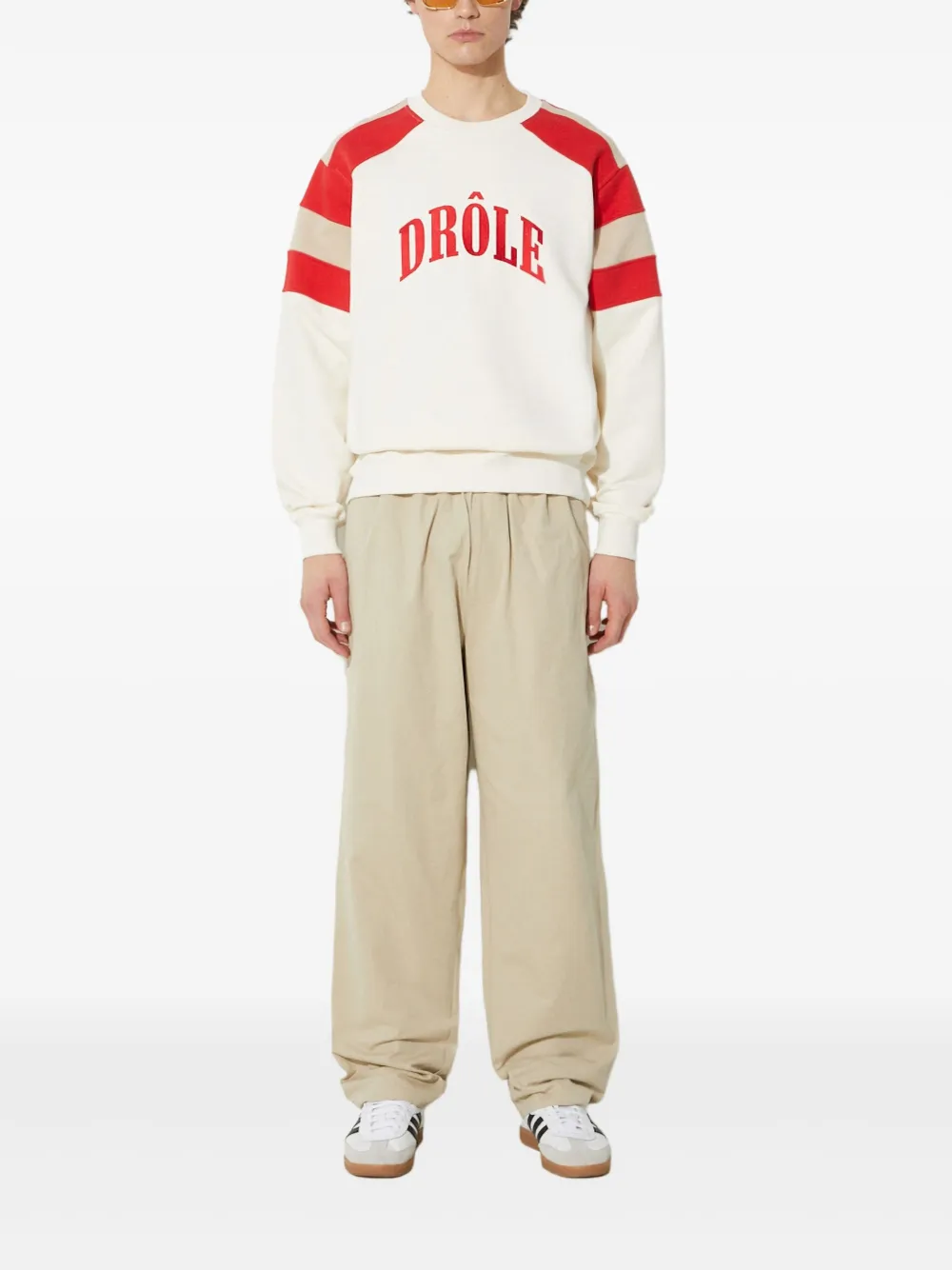 ICECREAM Broek met toelopende pijpen - Beige