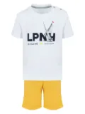 Lapin House logo-print short set - White