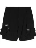 izzue logo-appliqué ripstop cargo shorts - Black