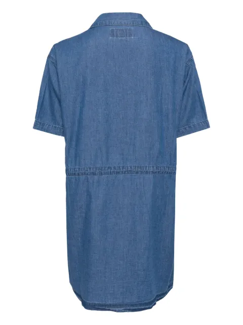 CHOCOOLATE logo-appliqué denim shirtdress DSL2635XU - 1