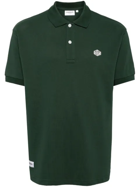 CHOCOOLATE logo-patch cotton polo shirt