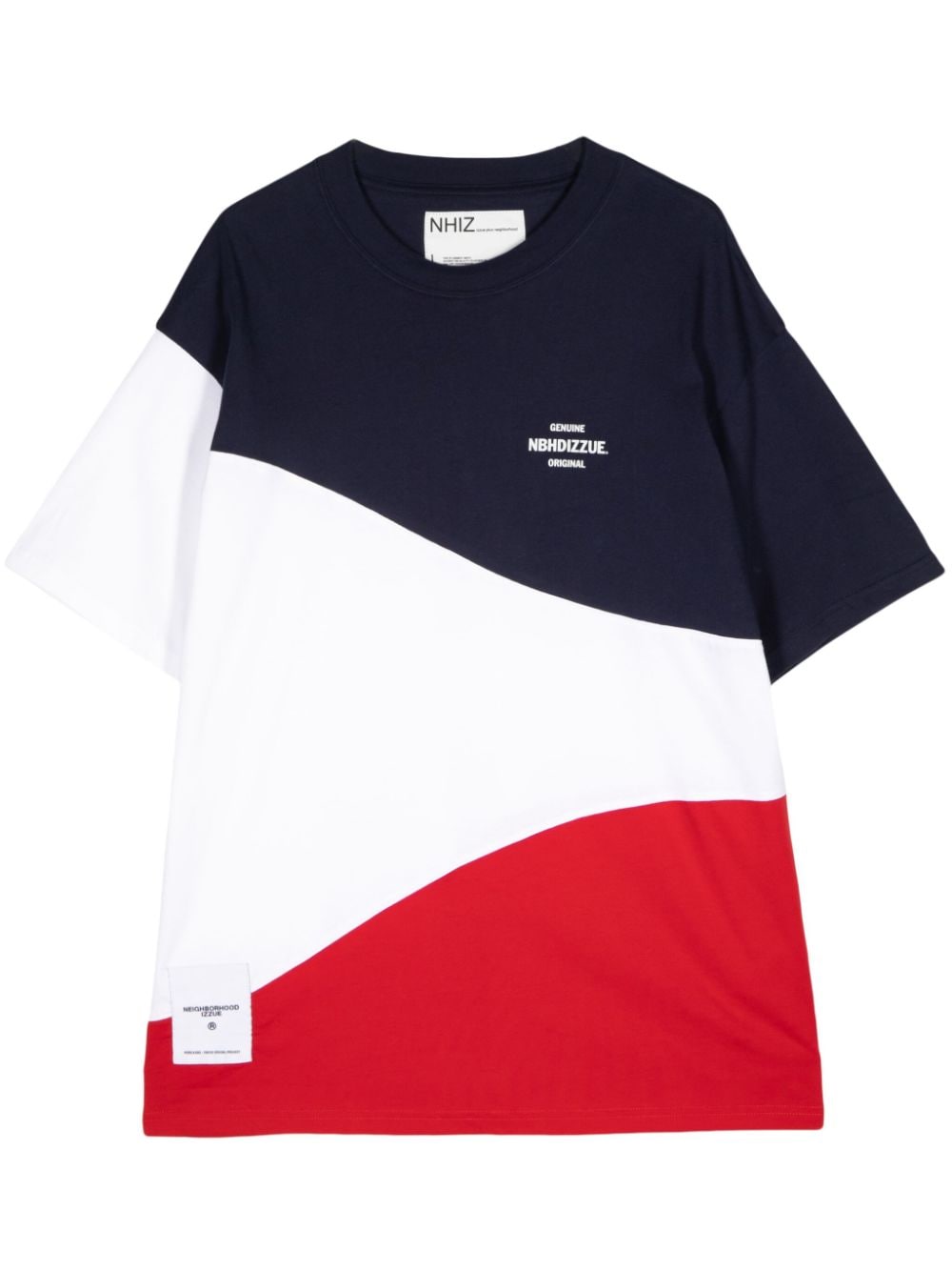 Izzue X Neighborhood Colour-block T-shirt In White