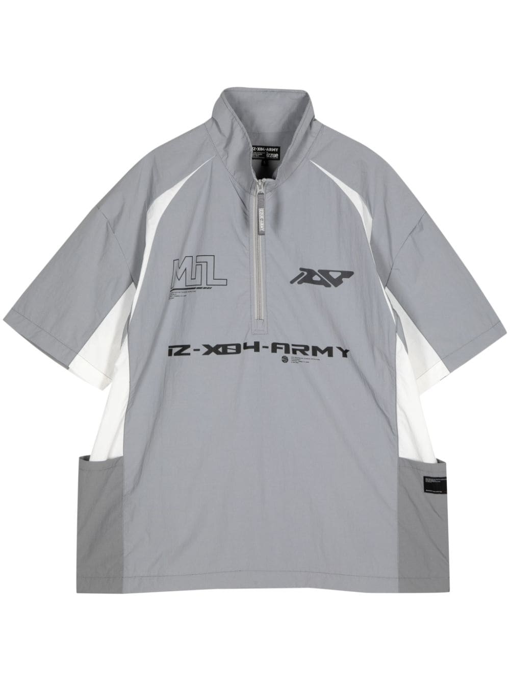 Izzue Half-zip Shirt In Gray