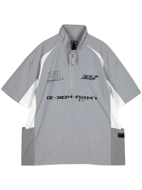 izzue camisa con medio cierre