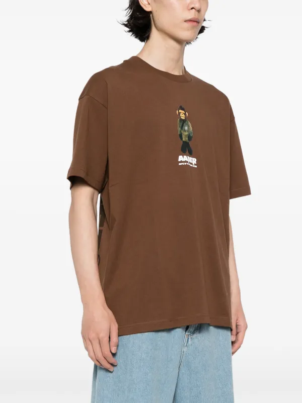 BAPE ブラウン Tシャツ 最後の晩餐 半袖 アートTシャツ】最後の晩餐 Tシャツ レオナルドダヴィンチ ライフ