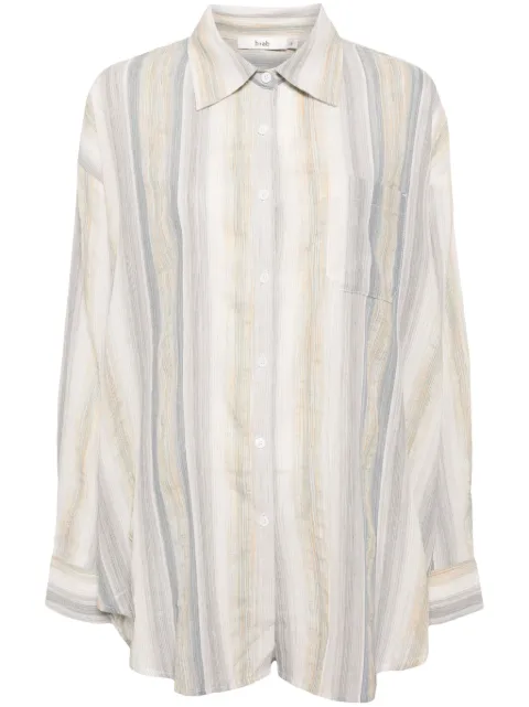 b+ab striped button-up shirt