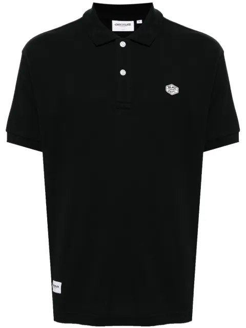 CHOCOOLATE logo-embroidered cotton polo shirt