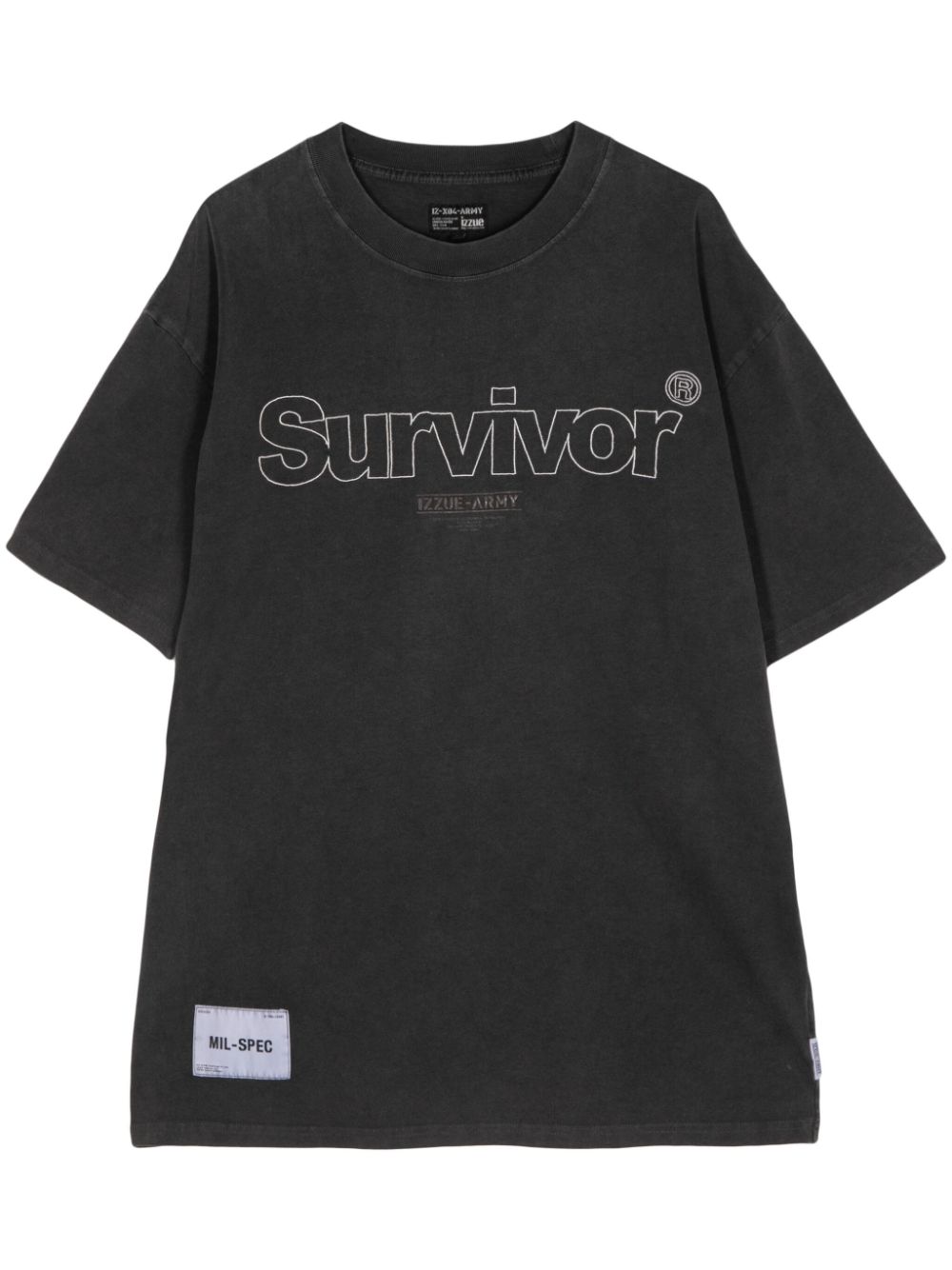 Survivor logo-appliqué cotton T-shirt