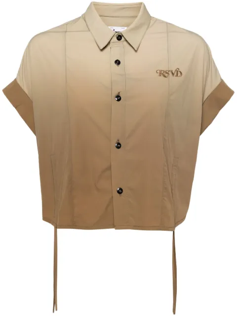 izzue ombré-effect cropped shirt