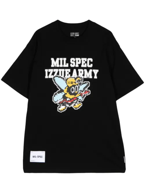 T-shirt en coton à imprimé pixelisé - izzue - Modalova