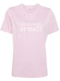 b+ab faux-pearl 3D-detail T-shirt - Pink
