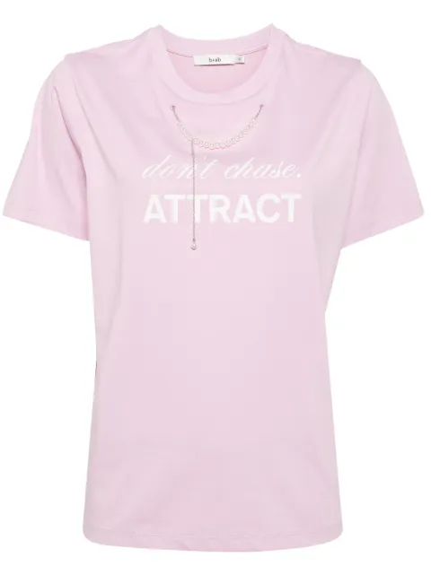 b+ab faux-pearl 3D-detail T-shirt