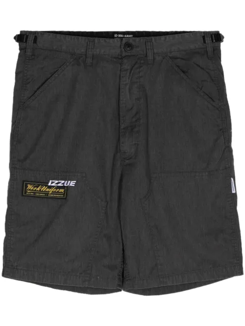 Izzue short à logo brodé - Gris - izzue - Modalova