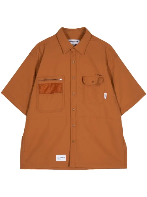 CHOCOOLATE logo-embroidered shirt