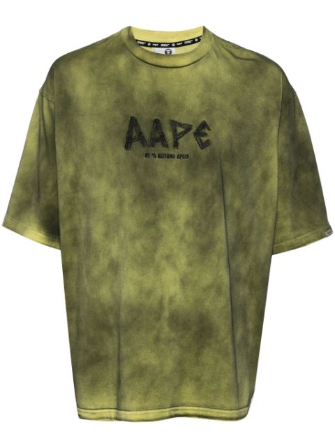 AAPE BY *A BATHING APE logo-embroidered cotton T-shirt Men