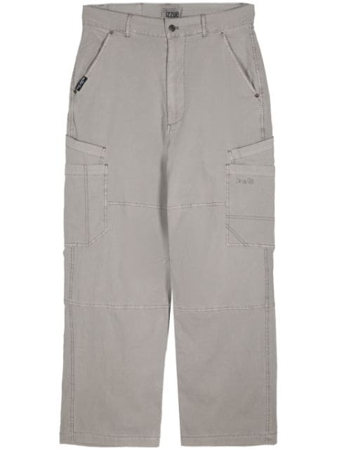 izzue straight-leg cotton trousers