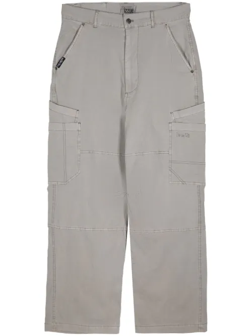 Pantalon en coton à coupe droite - izzue - Modalova
