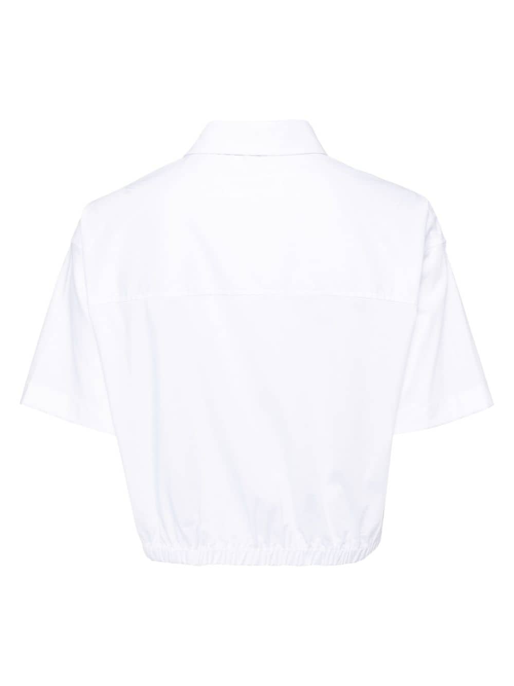 CHOCOOLATE Cropped blouse - Wit