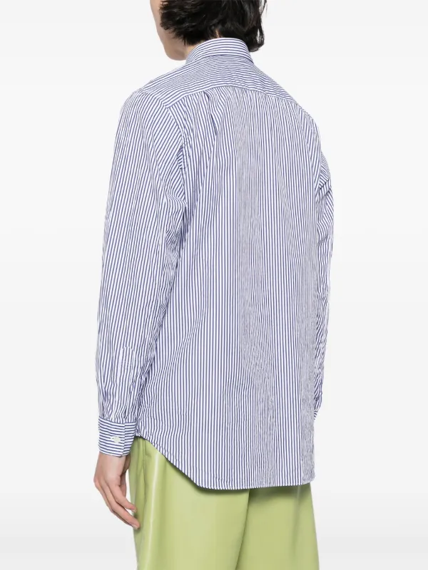 Comme Des Garçons Play ロゴパッチ シャツ | ブルー | FARFETCH JP