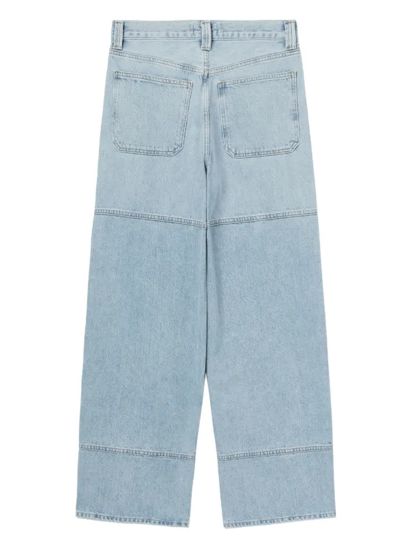 【関税込み】AGOLDE ブルー Tanis ユーティリティ ジーンズ AGOLDE Tanis high-rise wide-leg Jeans | Blue | FARFETCH