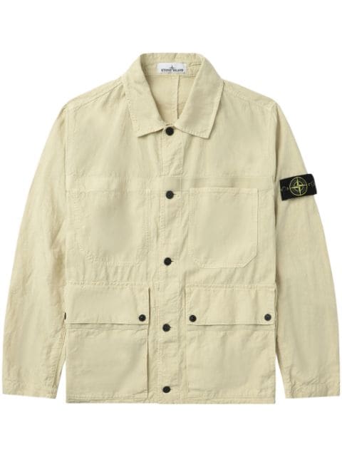 Stone Island Compass-badge shirt jacket