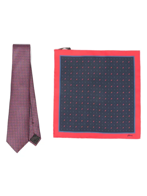 Brioni corbata de seda con motivo en jacquard