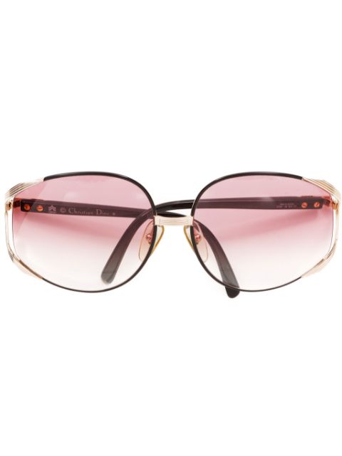 Christian Dior Pre-Owned Sonnenbrille mit Oversized-Gestell