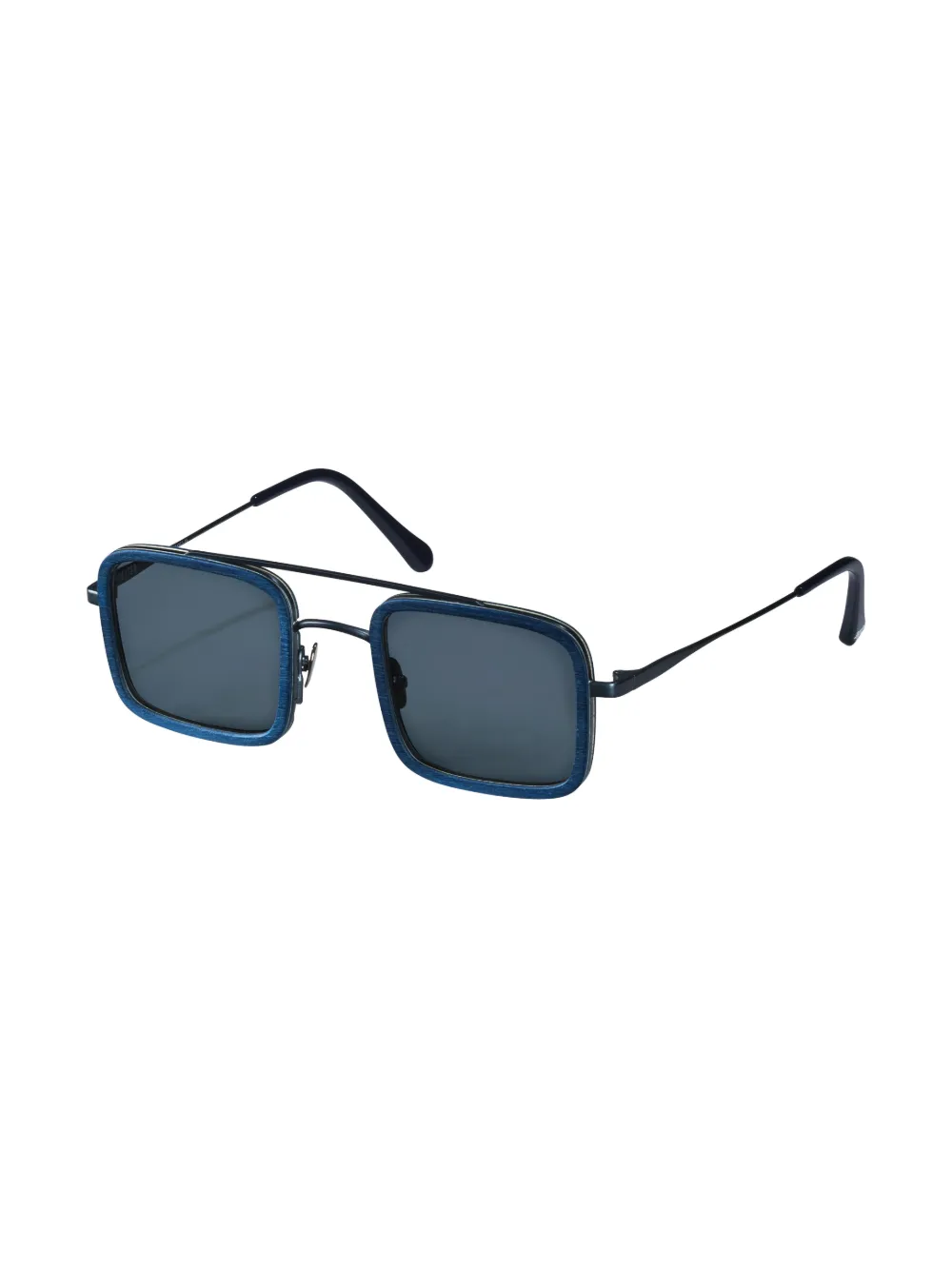 Vilebrequin x Shelter square-frame sunglasses - Blauw