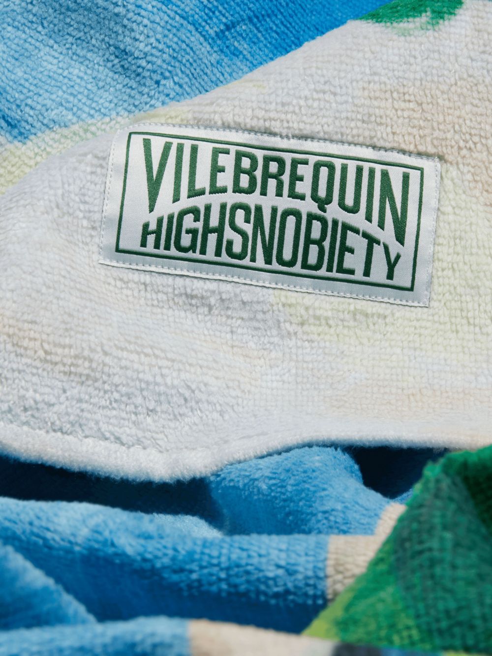 Vilebrequin x Highsnobiety cotton 360 Landscape beach towel - Blauw