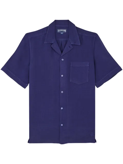 Vilebrequin Camisa de linho mangas curtas