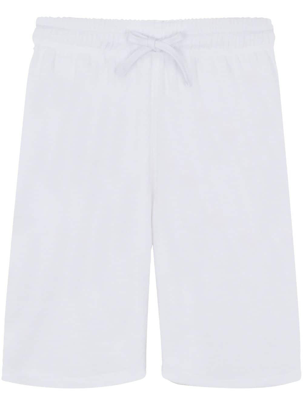 Shop Vilebrequin Bolide Terry-cloth Bermuda Shorts In White