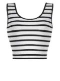 Vilebrequin Frost stripe tankini top - White