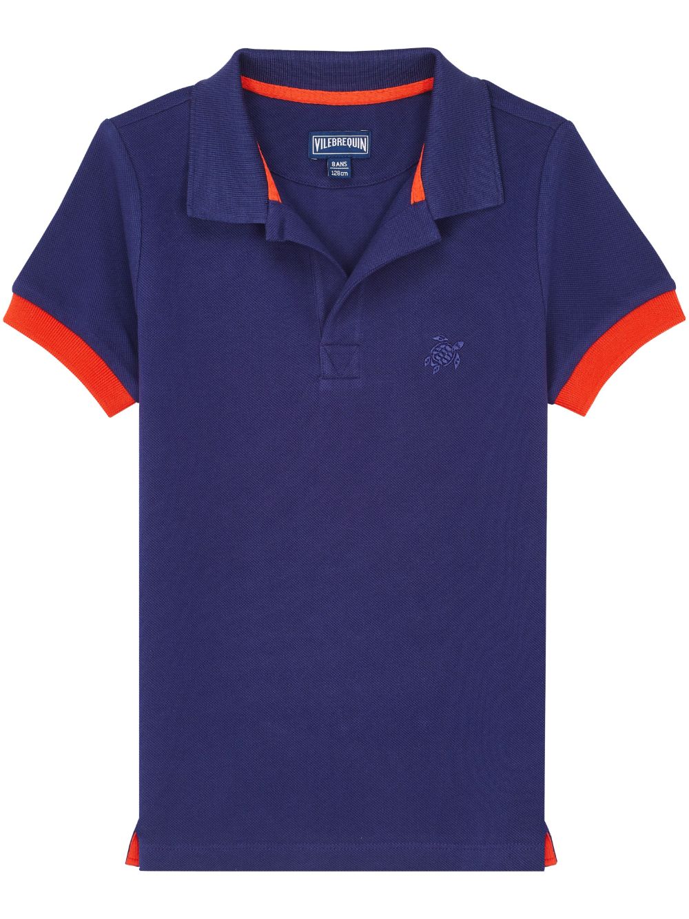 Vilebrequin Kids' Trouserin Cotton Polo Shirt In Blue